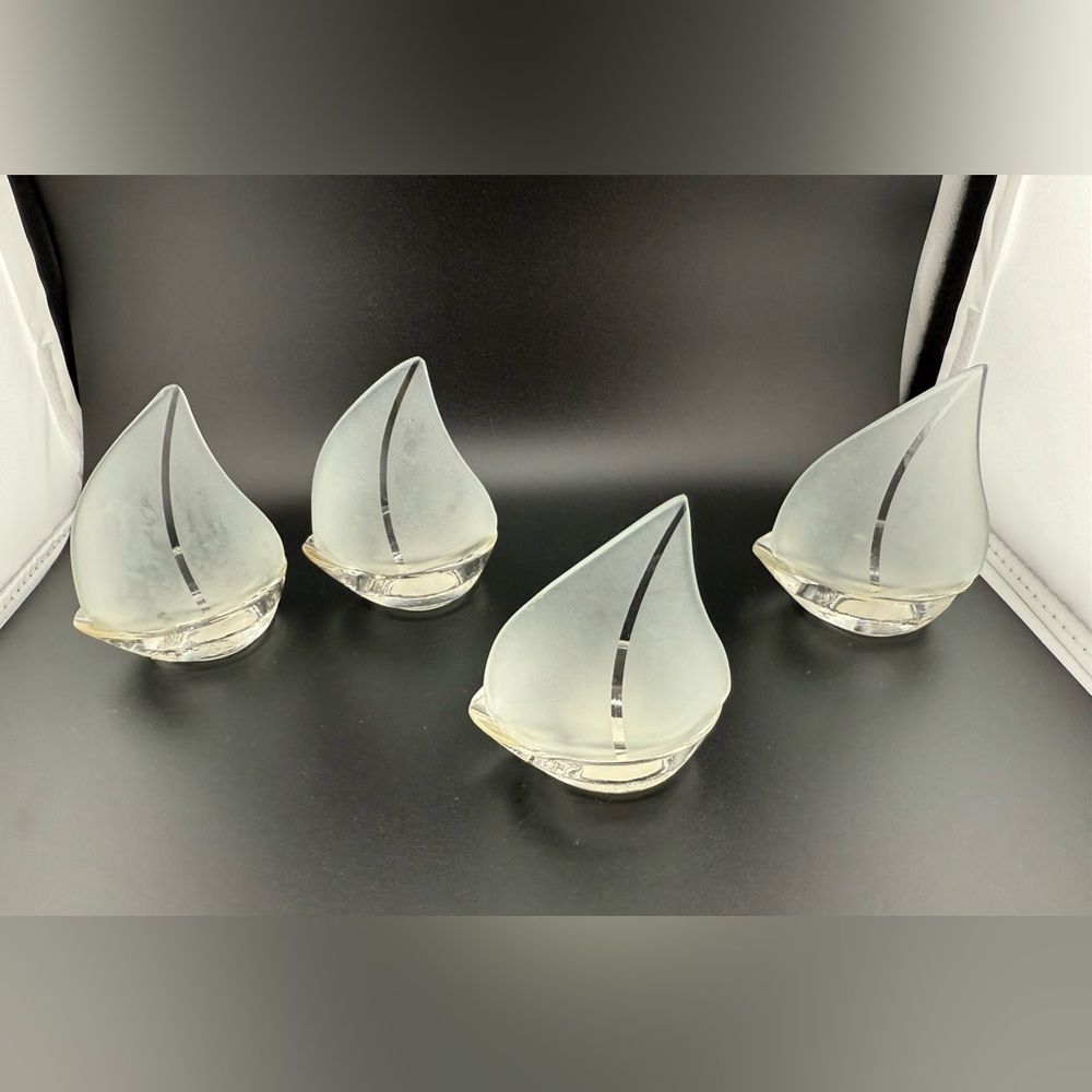 4 Kate Aspen Sail Boats Candle/Votive Holders Nautical Theme. 4” - Picture 5 of 12